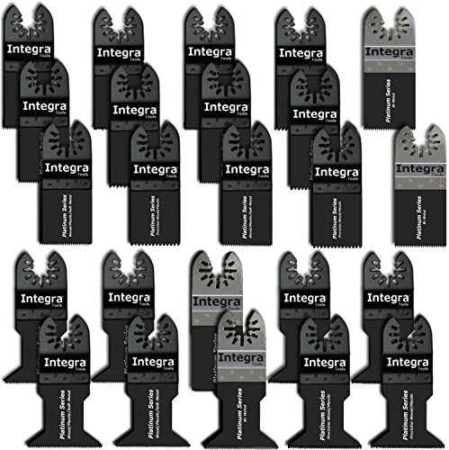 Integra Tools Platinum Series Blades Oscillating Saw Blade Accessories kit Multitool Pack of 24