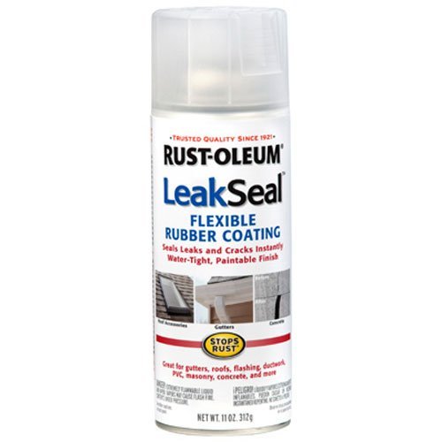 Rust-Oleum 265495 11-Ounce Leak Seal Flexible Rubber Sealant Clear