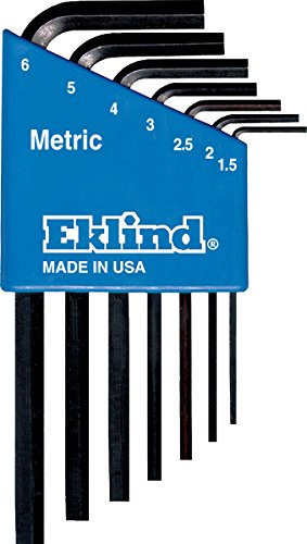 EKLIND 10507 HexL Key allen wrench  7pc set Metric MM sizes 156 Short series