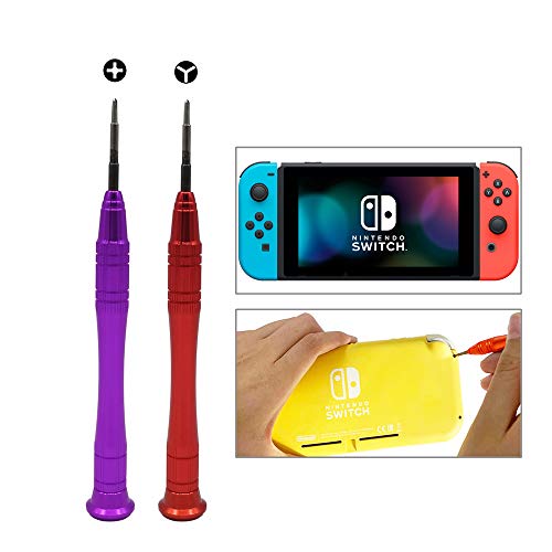 Triwing Screwdriver Compatible With Nintendo Switch EMiEN 20mm Phillips 15mm Y00 TriPoint Tri Wing Tip Screwdriver Kit Compatible With Nintendo Switch JoyCon and Consoles Repair